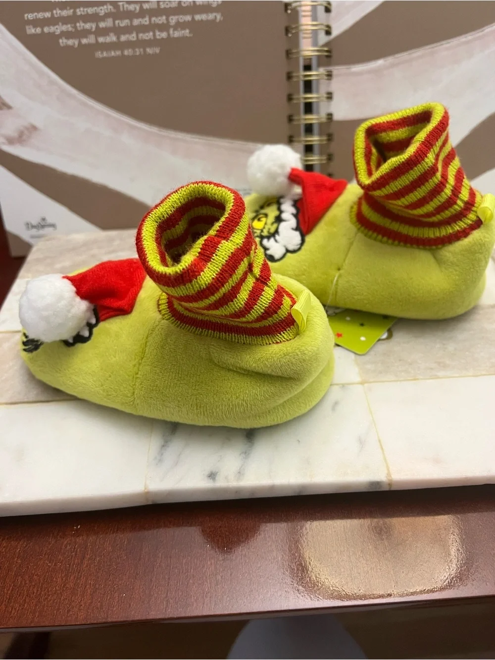 Kids Grinch Slippers - Green